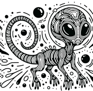 alien-malvorlage-weltall-kreativ