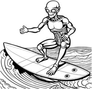 alien-surfer-auf-malvorlage
