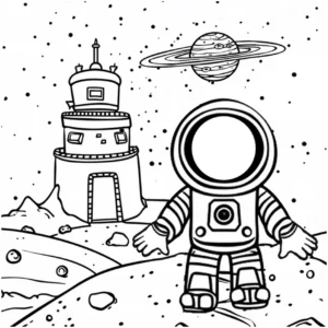 astronaut-im-weltall-mit-raumstation-und-saturn
