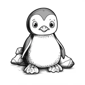 baby-pinguin-ausmalvorlage-eis
