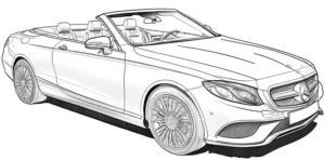 cabriolet-ausmalbild-vorlage