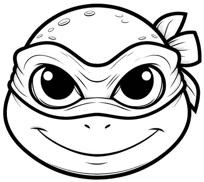 comic-charakter-maske-ausmalvorlage