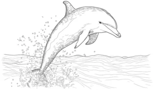 delfin-im-sprung-ausmalvorlage