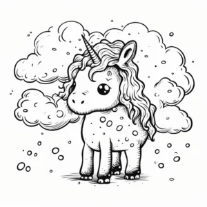 einhorn-in-wolken-malvorlage