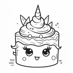 einhorn-kuchen-malvorlage-zauberhafte-details