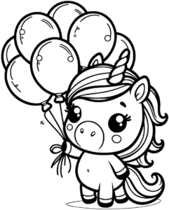 einhorn-luftballons-malen-vorlage