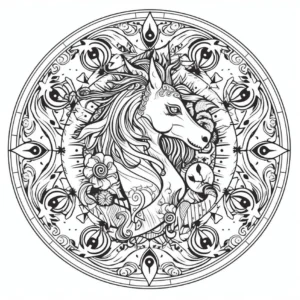 einhorn-mandala-mit-floralen-elementen