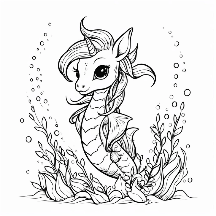 einhorn-meerjungfrau-in-einer-unterwasserwelt
