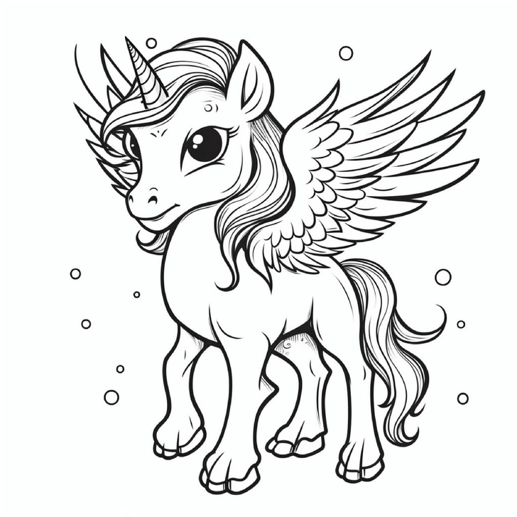 einhorn-mit-fluegeln-ausmalvorlage