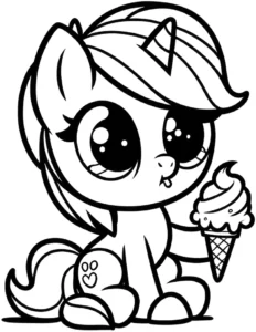 einhorn-pony-ausmalbild-mit-eis