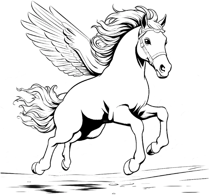 fliegender-pegasus-galoppierend