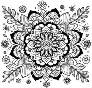 florale-malvorlage-mandala-ausmalbild