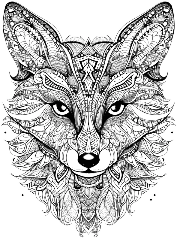 fuchs-mandala-ausmalvorlage