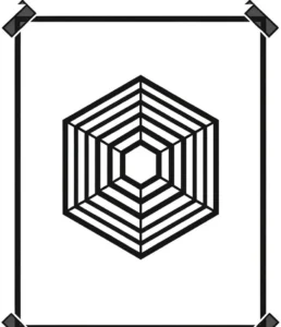 geometrisches-muster-konzentrische-hexagone-ausmalbild