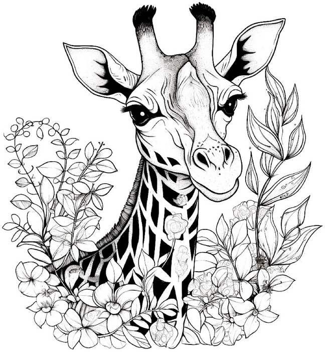 giraffe-umgeben-von-blumen