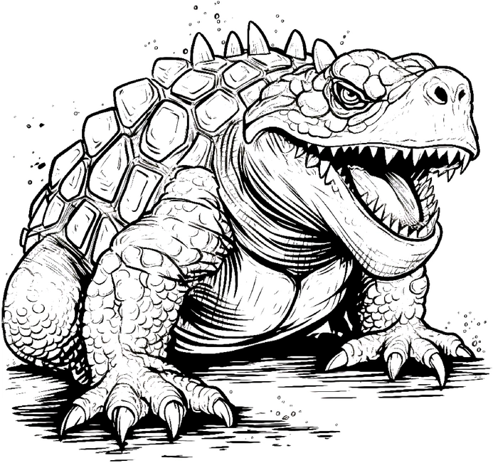 grosse-schnappschildkroete-ausmalvorlage