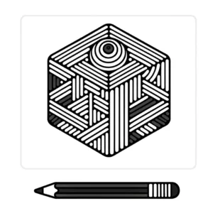 hexagonale-muster-malvorlage-zum-ausdrucken