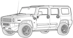 hummer-fahrzeug-ausmalbild-vorlage