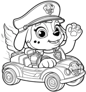 hund-im-auto-ausmalbild-kreativ-entdecken