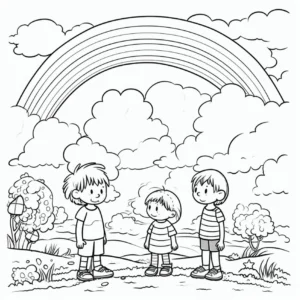 kinder-unter-regenbogen-malen