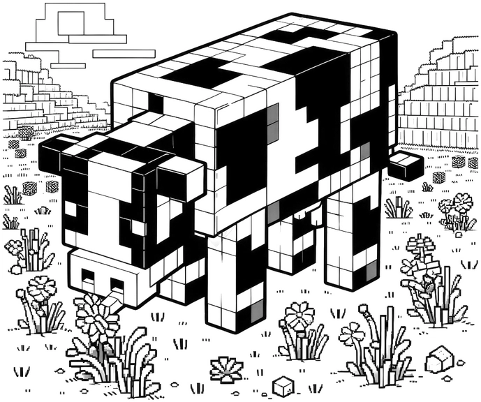 kuh-ausmalvorlage-minecraft-stil