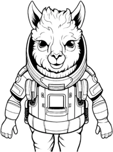 lama-im-raumanzug-ausmalbild
