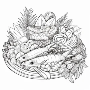 lebensmittel-fische-ausmalvorlage