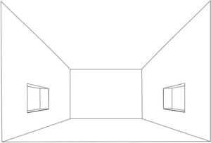 leeres-zimmer-malen-ausmalvorlage