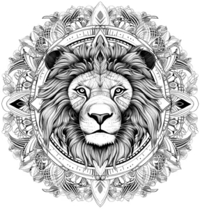 loewe-mandala-malen-ausmalvorlage