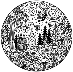 maerchenwald-mit-fee-und-naturmotiven