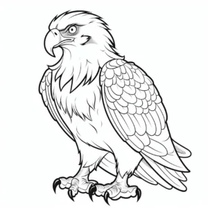 malvorlage-adler-detaillierte-federstrukturen