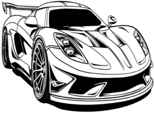 malvorlage-aerodynamischer-rennwagen
