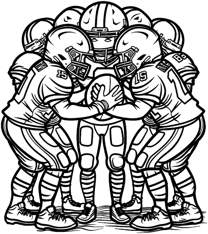 malvorlage-american-football-spieler-im-teamkreis