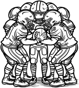 malvorlage-american-football-spieler-in-formation
