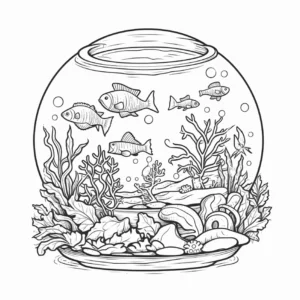 malvorlage-aquarium-mit-fischen-und-pflanzen