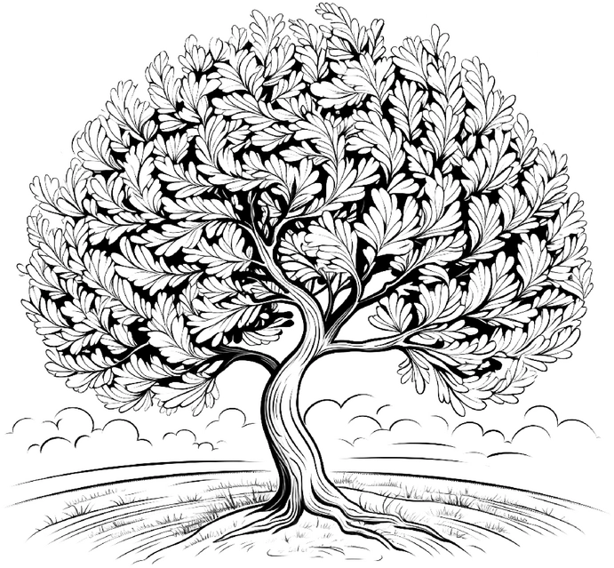 malvorlage-baum-mit-ueppigen-blaettern