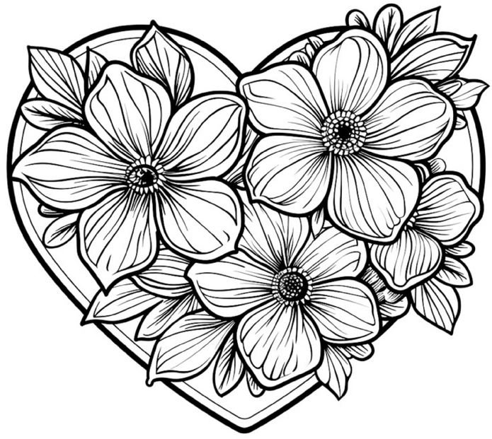 malvorlage-blumen-herz-ausmalen