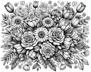 malvorlage-blumenarrangement-zum-ausmalen