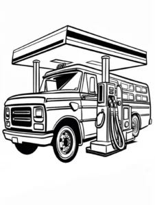 malvorlage-bus-an-der-tankstelle