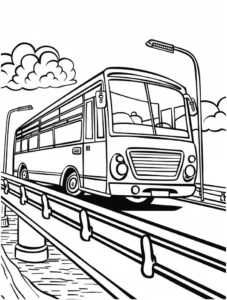 malvorlage-bus-auf-bruecke-mit-wolken