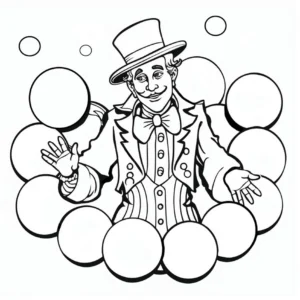 malvorlage-clown-jonglierbaelle