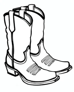 malvorlage-cowboy-stiefel-zum-ausmalen