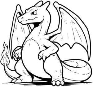 malvorlage-drache-mit-fluegeln-ausmalen