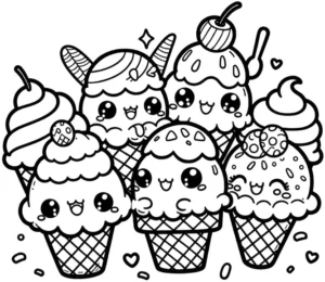 malvorlage-eiscreme-froehliche-becher