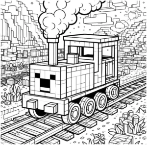 malvorlage-eisenbahn-pixelige-welt