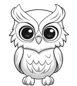 malvorlage-eule-mit-grossen-augen