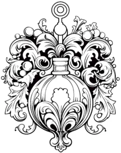 malvorlage-flakon-florale-elemente-kostenlos