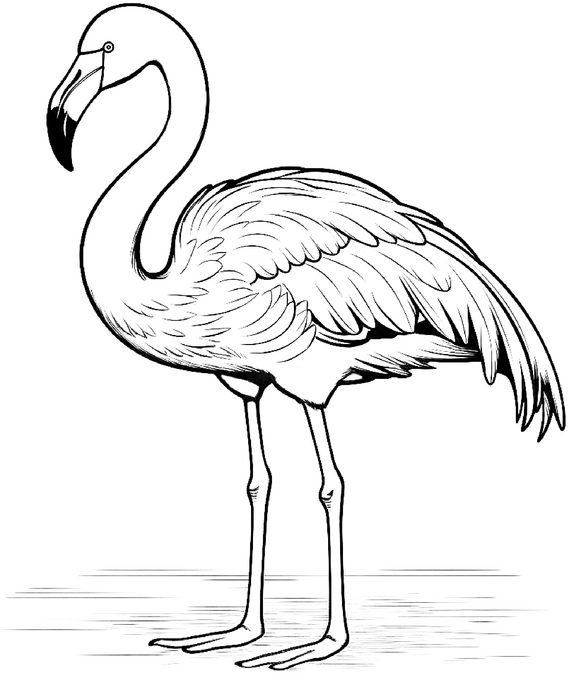 malvorlage-flamingo-ausmalen-fuer-kinder