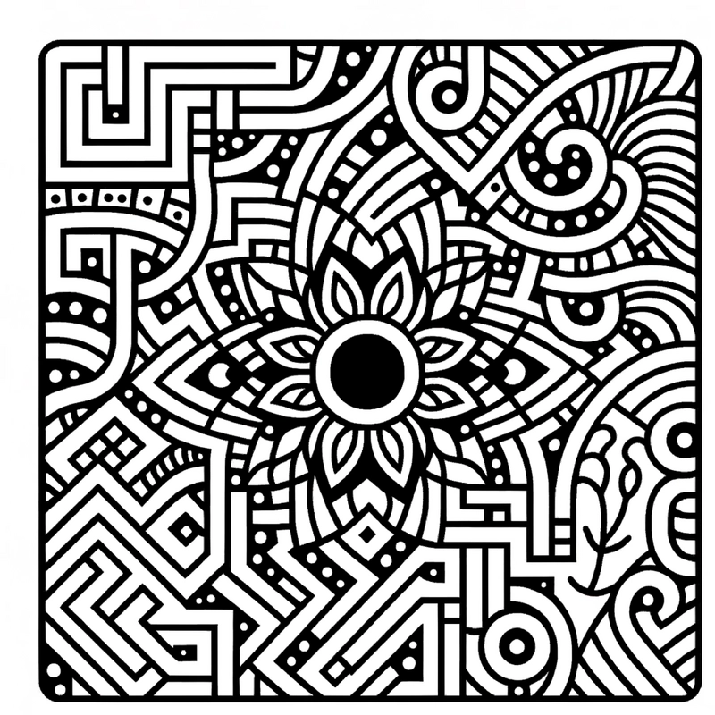 malvorlage-florale-geometrische-muster-zum-ausmalen