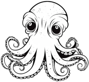 malvorlage-freundlicher-kraken-ausmalbild